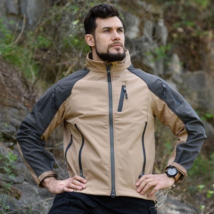 Two tone softshell jacket "Wild"