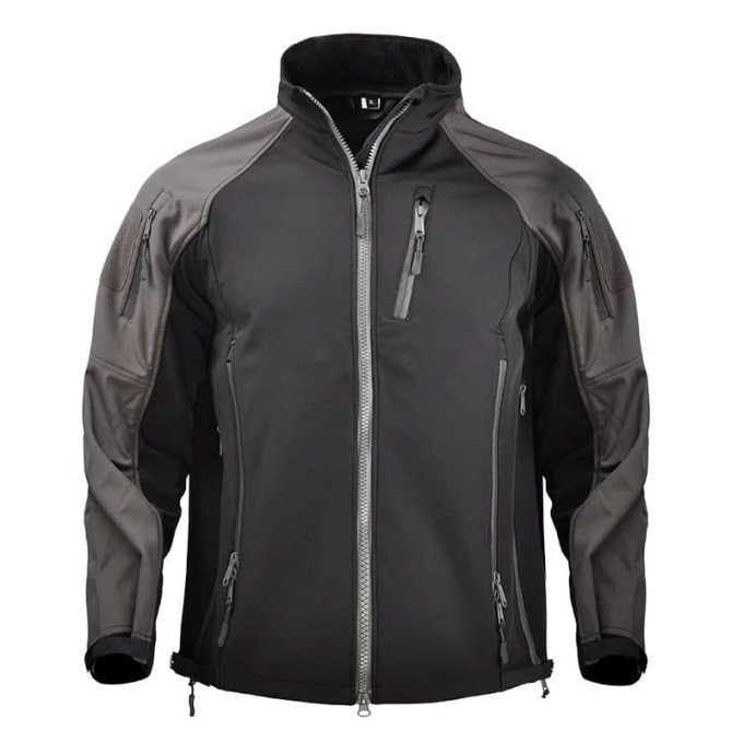 Two tone softshell jacket "Wild" Black