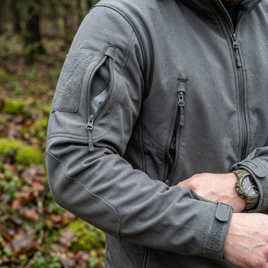 Tactical grey softshell jacket “Veter”