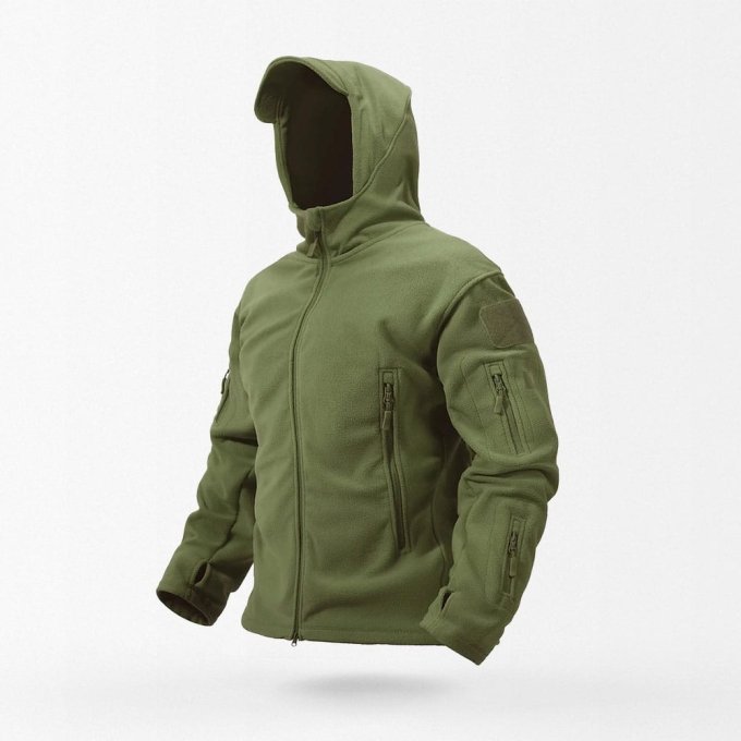 US Military hooded fleece jacket