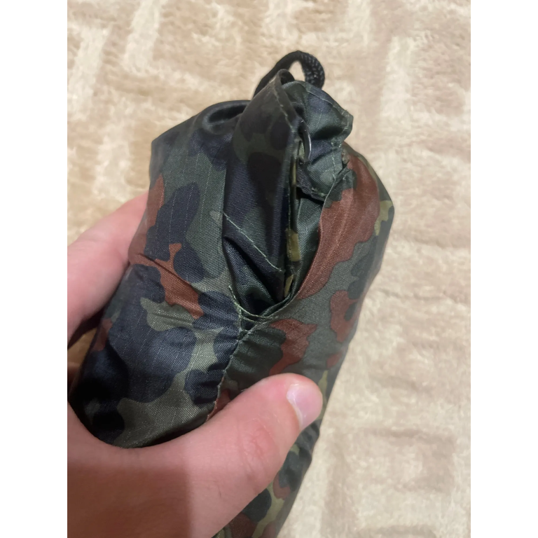 Woodland camo rain poncho photo review