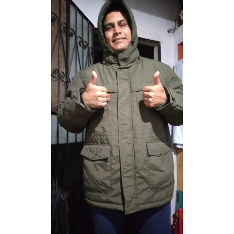 fleece lined military parka jacket photo review