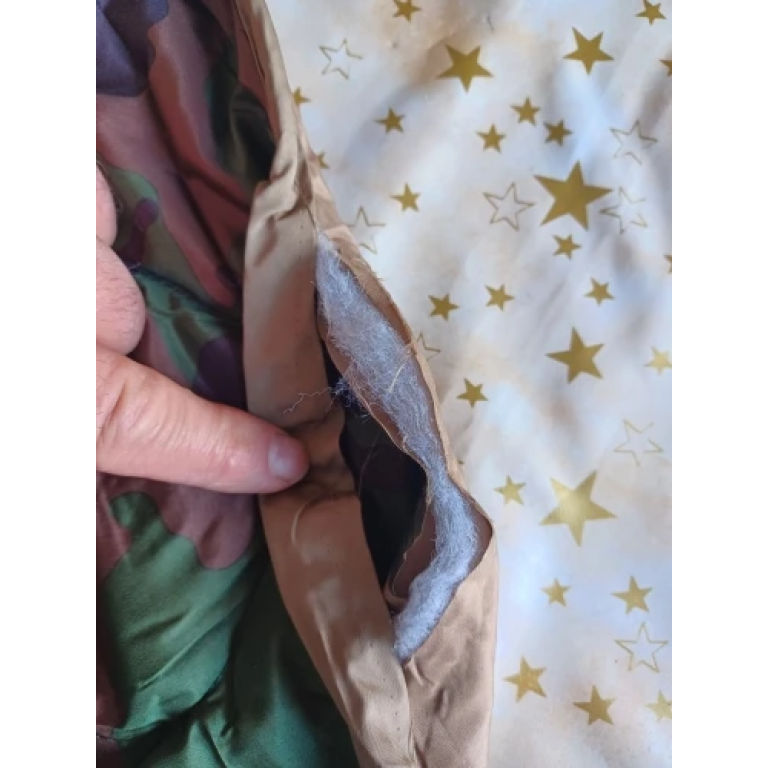 military poncho liner Woodland photo review