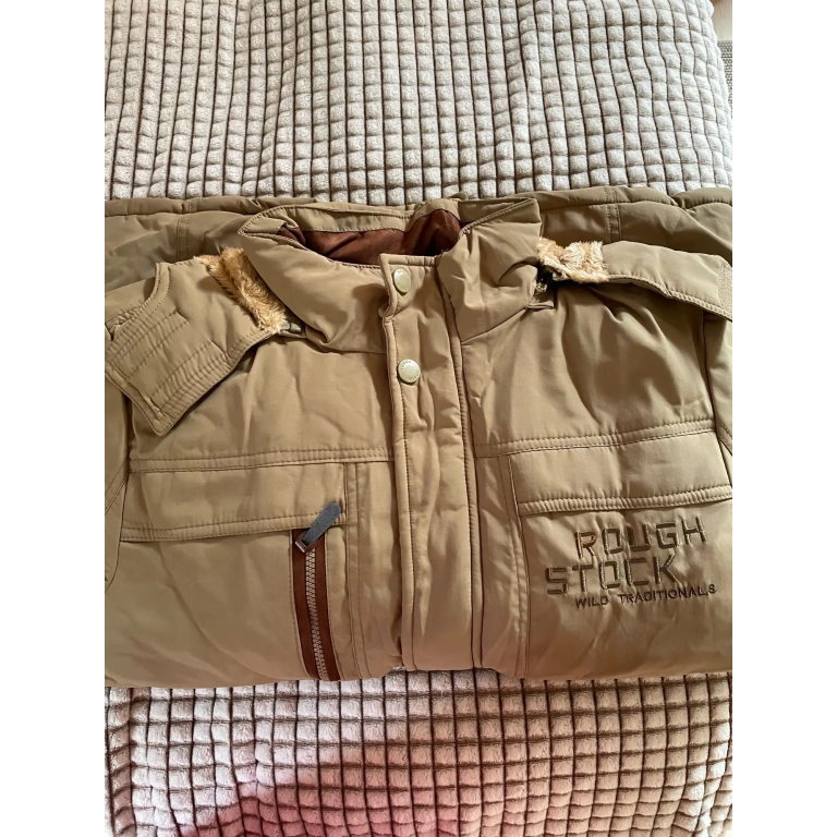 fleece lined military parka jacket photo review