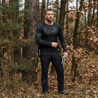 Black camo long sleeve shirt