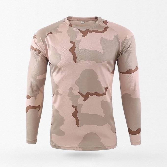 camouflage long sleeve shirt men's - 3 Color Desert