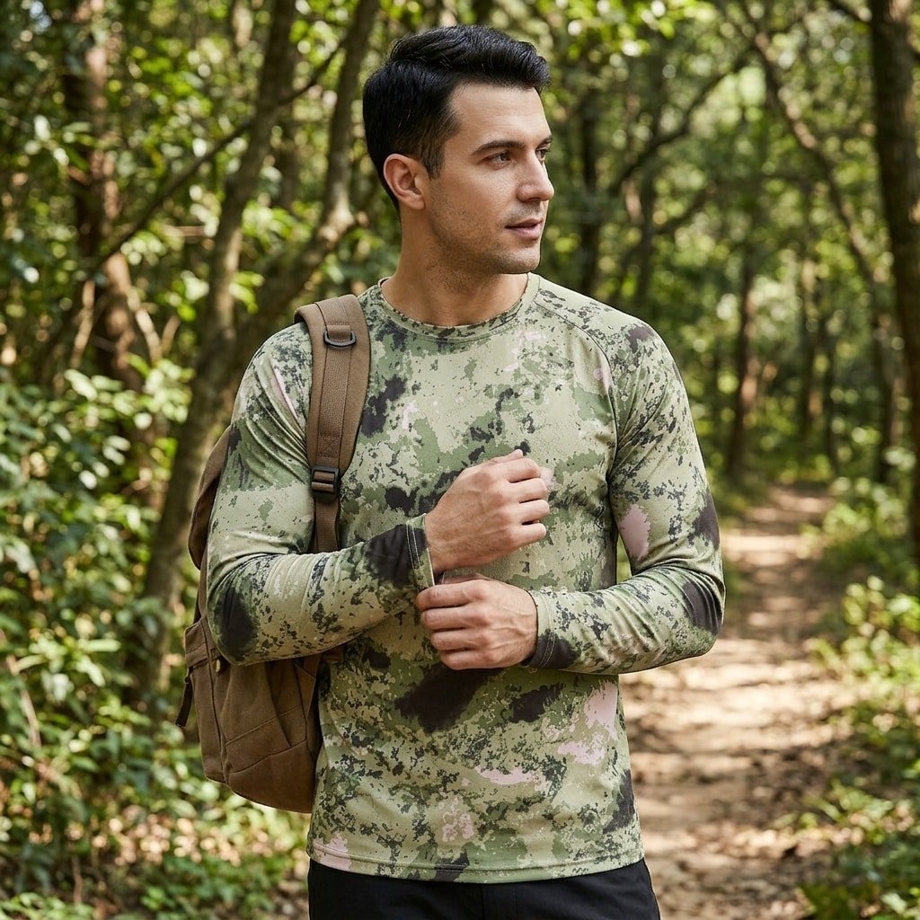 Long Sleeve Mens Camo Shirt - A-Tacs FG