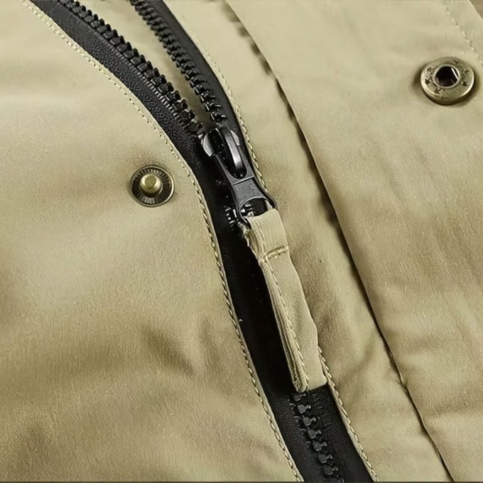 military parka jacket with fleece
