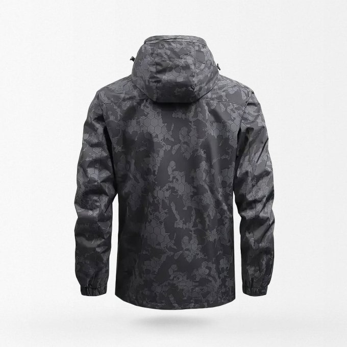 tactical rain jacket with hood