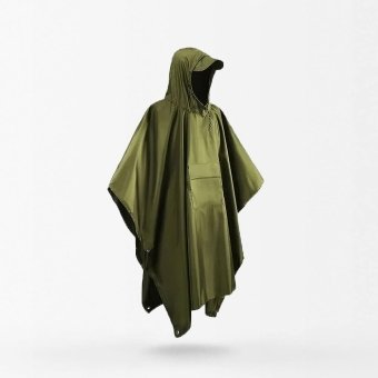 waterproof military poncho od green