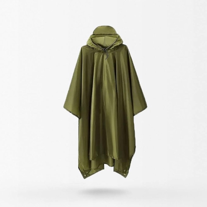 waterproof military poncho od green