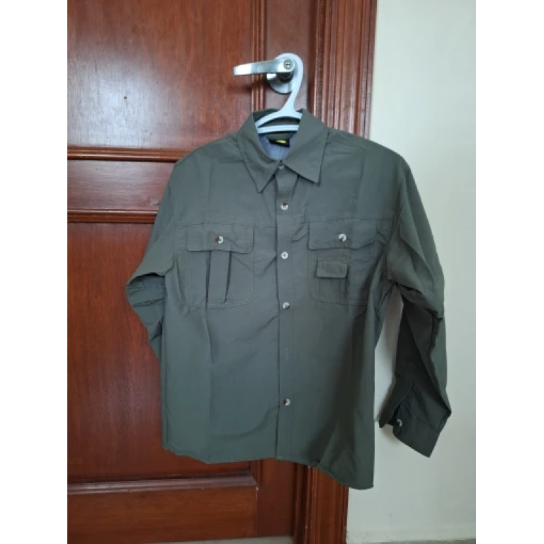 tactical button up shirt with uv protection photo review