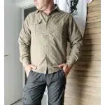 tactical button up shirt with uv protection photo review