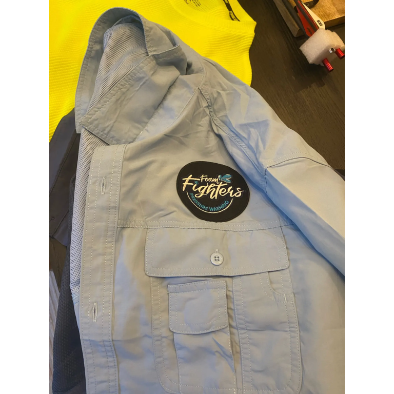 tactical button up shirt with uv protection photo review