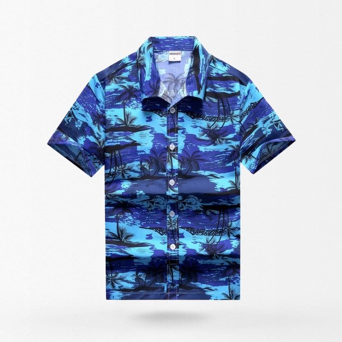 blue lagoon hawaiian shirt