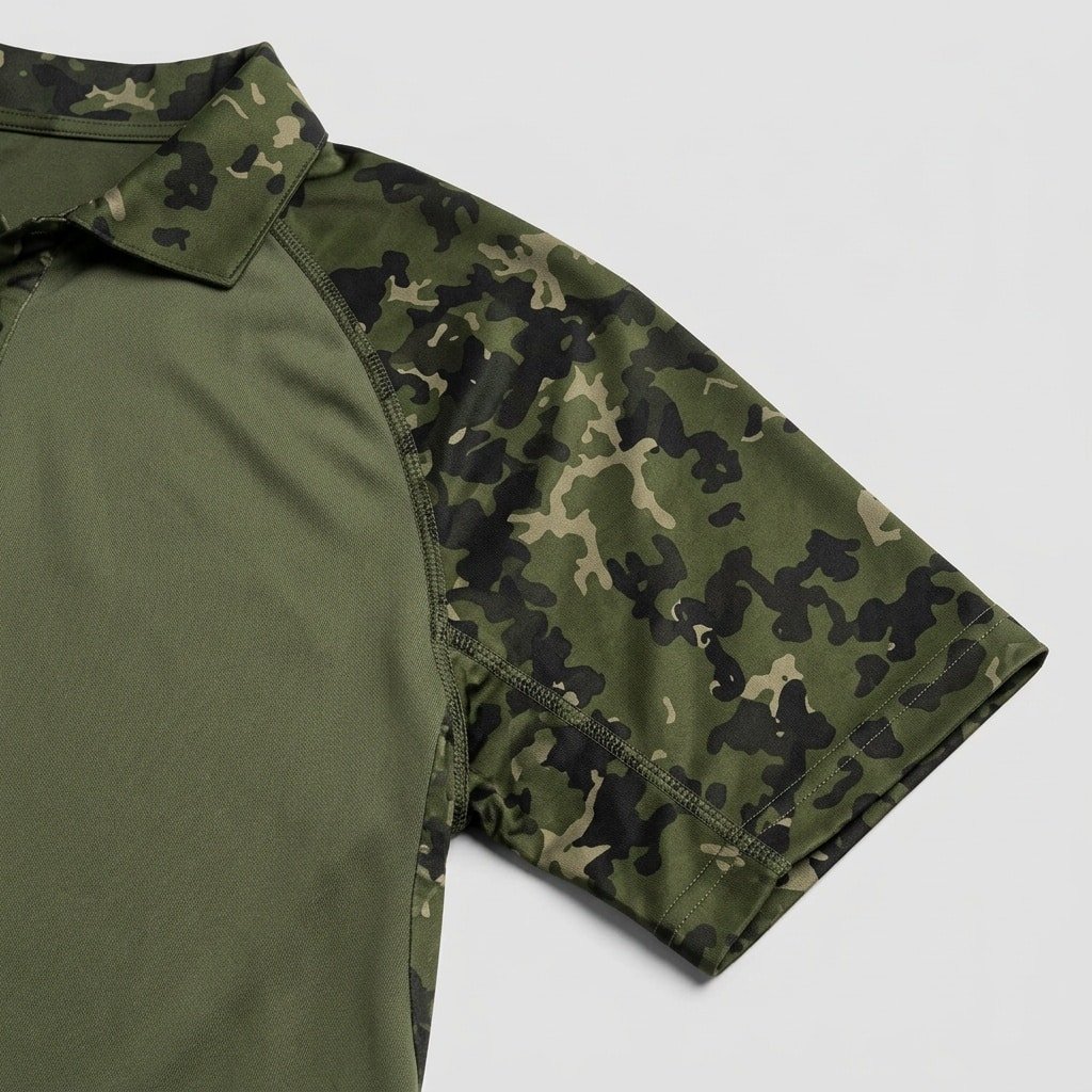 Camo polo shirts for men