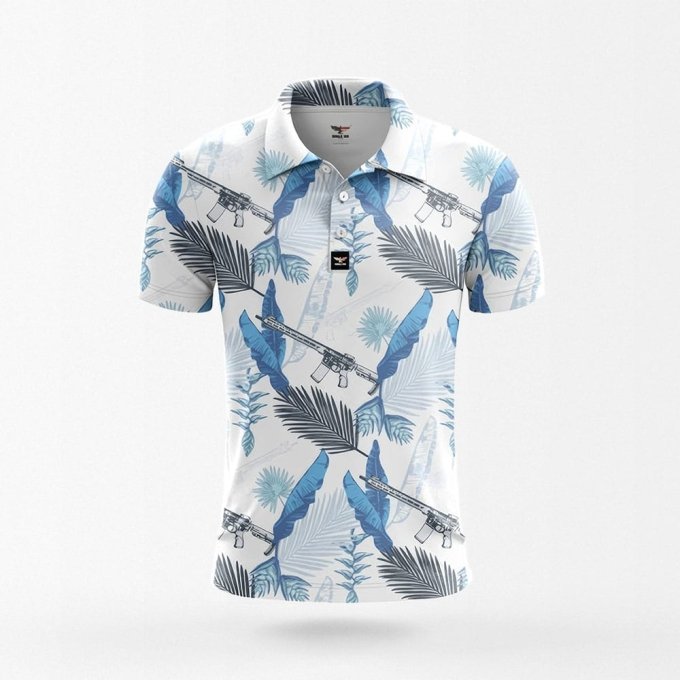 m4 hawaiian shirt with leaves