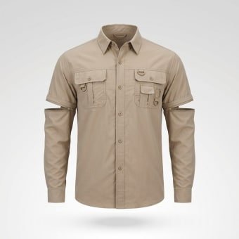 Tactical button up shirt with uv protection