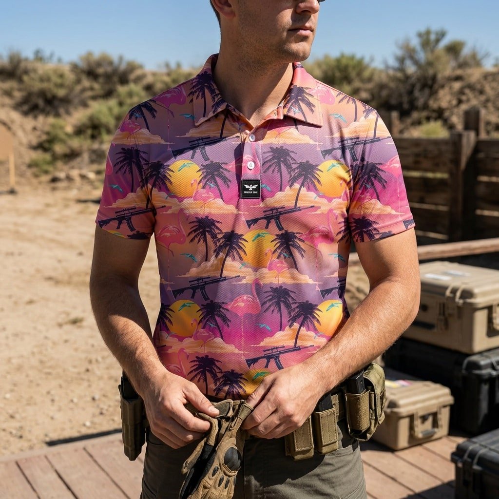 Tactical hawaiian shirt operator