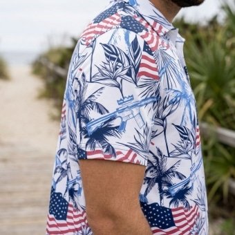 USA Flag hawaiian shirt