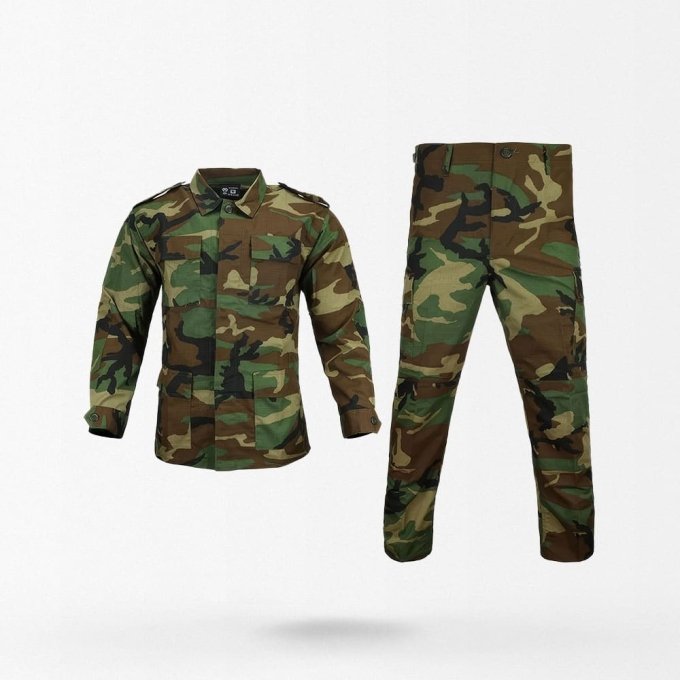 BDU woodland camo uniform