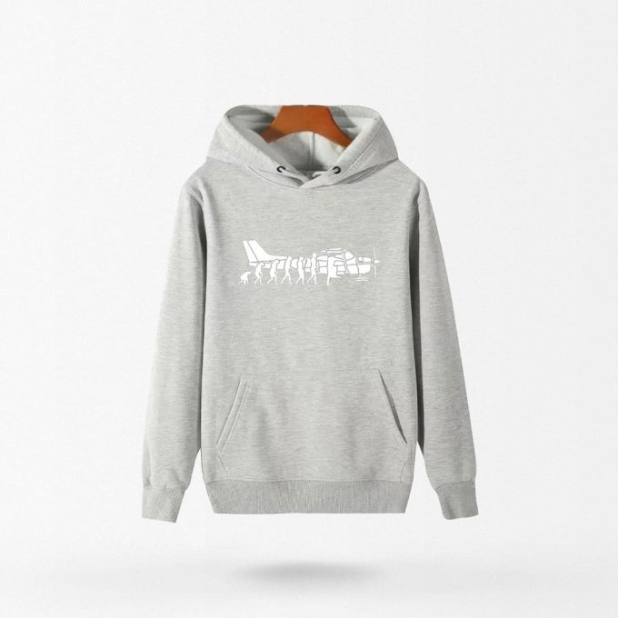Hoodie Cessna Evolution Grey