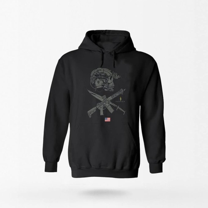 Hoodie Tip of The Spear Black