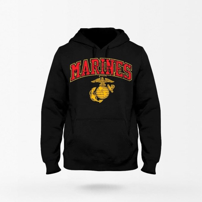 Hoodie USMC Marines Arched