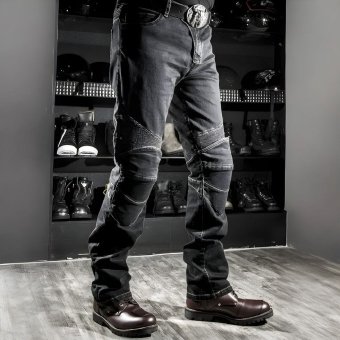 army biker jeans Black