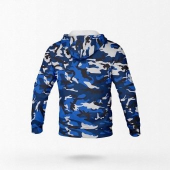 Blue camo hoodie