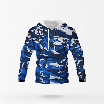 blue camo hoodie