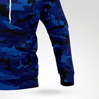 Dark blue camo hoodie