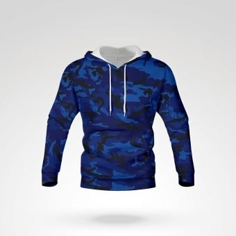 Dark blue camo hoodie