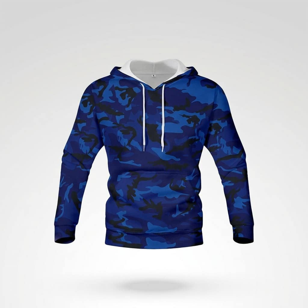 Dark blue camo hoodie
