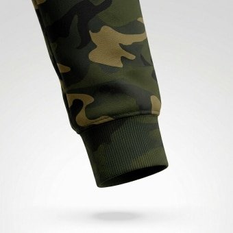 Dark green camo hoodie