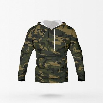 dark green camo hoodie
