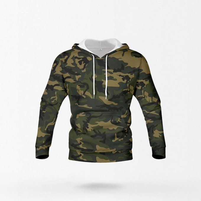dark green camo hoodie