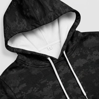 Digital black camo hoodie