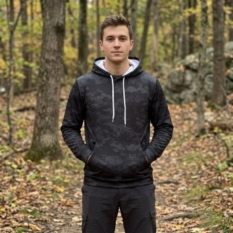 Digital black camo hoodie