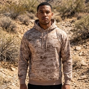 Digital desert camo hoodie