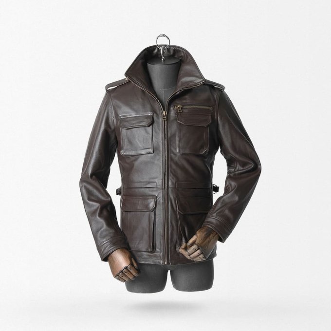 leather m65 field jacket