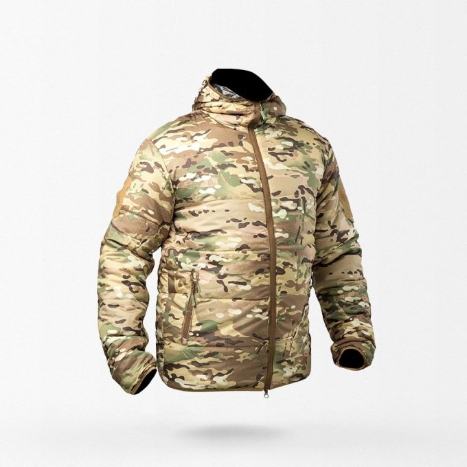 military grade winter jacket Multicam