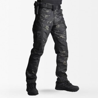 ripstop tactical pants Multicam Black