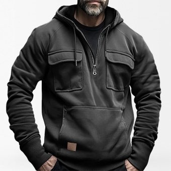 tactical Half Zipper hoodie
