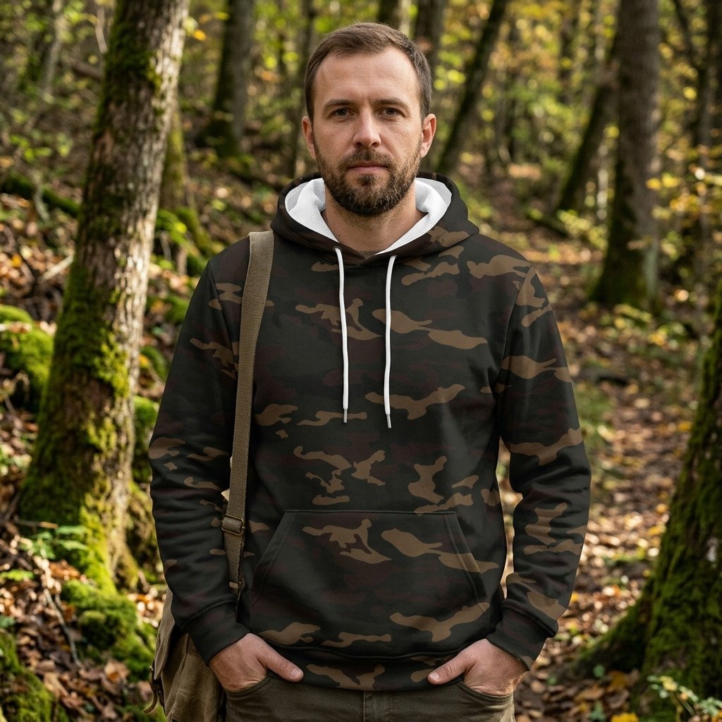 Woodland camo hoodie
