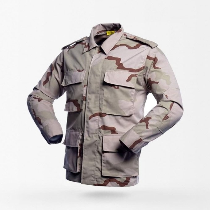 3 Color Desert BDU Combat Uniform - Image 2