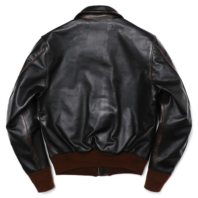 A2 Leather Bomber Jacket with ARMY AIR CORPS Patch