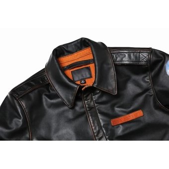 A2 Leather Bomber Jacket with ARMY AIR CORPS Patch