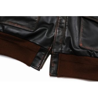 A2 Leather Bomber Jacket with ARMY AIR CORPS Patch