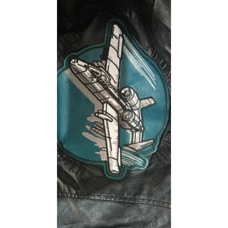 Indian embroidered leather flight jacket photo review